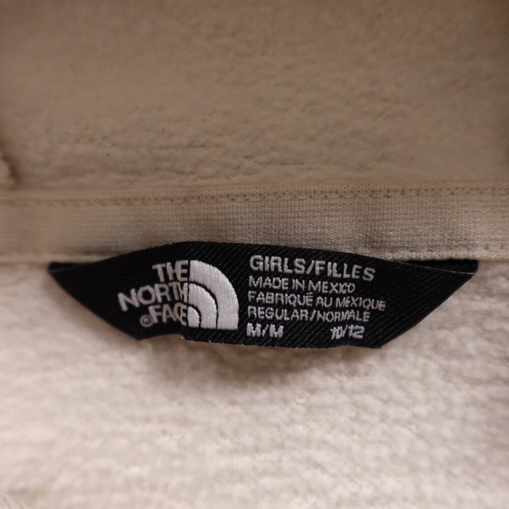 The North Face pullover hoodie girl's medium 10-12 oat - Picture 9 of 12
